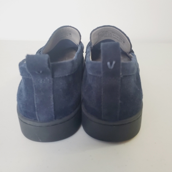 Vionic Uptown Navy Blue Suede Loafers - Picture 4 of 14